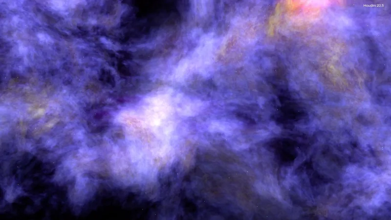 Purple volumetric nebula