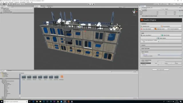 Houdini / Unity building generator